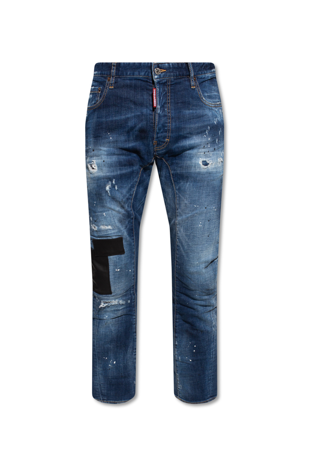 GenesinlifeShops Bermuda - double-zip straight-leg jeans - 'Tidy